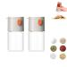Multifunctional Salt Control and Seasoning Bottle Multifunctional Salt Control & Seasoning Bottle Precise Control Salt Spice Dispenser for Kitchen BBQ Picnic (White)