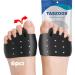 Toe Spacers (6 PCS Black) Toe Separator Soft & Breathable Metatarsal Pads for Bunions Hammer Toes Metatarsalgia Calluses Corns Rheumatoid Arthritis or Lupus