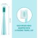 Vekkia Kids Electric Toothbrush Replacement Heads - 4 Pack, 3D Curved Soft Bristles for Gentle & Efficient Cleaning, Blue - Buy Online on GoSupps.com