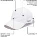 BUILTCOOL Mesh Cooling Baseball Hat - White, One Size - Ideal for Running, Tennis, Golf - Moisture Wicking Ball Cap for Hot Weather - Buy Online on GoSupps.com