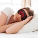 Buy SSIMOO Red Rose Sleep Mask - Adjustable Breathable Eye Mask for Comfortable Sleep | Fashionable Black Design - International Shipping Available - Buy Online on GoSupps.com