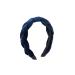 Habac Studio - headbands for women hair accessories for women hair bands for girls frontal ligaments velvet braided UK seller.navy