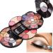 Roseflower eyeshadow palette multi-color eyeshadow make-up pallete professional eye pallet push pull rotation petals multifunctional make-up set #1