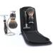 Premium Safety Razor Set - Stainless Steel Holder Badger Hair Brush & Leather Bag for Men - Buy Online on GoSupps.com