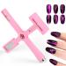 Upgraded Nail Magnet 5 in 1 Cat Eye Gel Nail Polish Magnet Wand with Silicone Case Multi-Function 3D Nail Design Tool Pens Nails Art Accessories Nail Magnetic Stick for Salon Studio or Home Pink