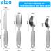 Maotrade 4-Piece Easy Grip Cutlery Set for Seniors | Adaptive Utensils for Arthritis & Parkinson's | Slippery Handle Design | Ideal for Disabled & Elderly (Gray) - Buy Online on GoSupps.com