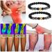 2Pcs Anti-Swelling Black Obsidian Anklet - Lymphatic Drainage Magnetic Therapy Bracelet - Buy Online on GoSupps.com