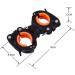 Bicycle Flashlight Mount - 2 Pack Bike Light Clamp for Secure & Easy Attachment | International Shipping Available - Buy Online on GoSupps.com