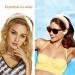 Hogoo 3Pcs Straw Headband Set - Fashion Knot Headbands for Women & Girls Beach Holiday - Wide Twist Hair Hoop Accessories - Buy Online on GoSupps.com