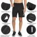 NORTHYARD Men's Athletic Hiking Shorts 7 inch - Quick Dry Workout & Running Shorts for Sports Gym Basketball Training - Large Black - Buy Online on GoSupps.com