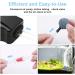 Flintronic Aquarium Air Pump - Quiet Oxygen Pump Kit for 5-300L Fish Tanks | Includes Silicone Hose Air Stone & T-Plug - #1 Mini Aqua Rental Pump 8W Double Hole Black - Buy Online on GoSupps.com