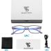 Suertree 3 Pack Blue Light Filter Reading Glasses - UV Blocking Fashion Readers for Men & Women - 2.0x Magnification 3 Colors - Buy Online on GoSupps.com