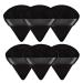 Powder Puff 6 Pieces Reusable Washable Powder Puff Face Soft Triangle Makeup Puff Soft Plush Powder Sponge Makeup Foundation Sponge for Face Body Loose Powder Wet Dry Makeup Tool (Black)