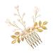 DOITOOL Hair Accessories Comb Pearl Hair Ties Hair Decorations Headdress Rhinestone Barrettes Rhinestone Hair Clip Wedding Decoration Pearl Beaded Headband Manual Bride Hair Comb
