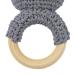 Shop Ncbvixsw Baby Wood Pouring Ring | Crochet Bunnies Rattles & Pacifier Bracelet - Safe Teething Toys for Newborns - Buy Online on GoSupps.com