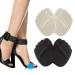 Metatarsal Pads Ball of Foot Cushions Pads Forefoot Insert Insoles for High Heels Shoes Women and Men Self-Sticking Silicone Gel 2 Pairs (Beige+Black)