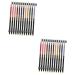 Healvian 24 Pcs Lip Liner Eyeliner Lip Pencil Waterproof Cosmetic Pen Gel Eyeliner Pencil Eyeliner Plastic 1 count (Pack of 1) Assorted Colorx2pcs