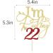 Sodasos Glitter I m Feeling 22 Cake Topper 22nd Birthday Cake Topper Funny 22th Cake Topper for Men 22 Cake Topper For Women 22nd Birthday Party Decoration Suppliers (Gold and red) - Buy Online on GoSupps.com