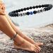 Shop Magnetic Foot Chain - 8.3'' Inner 6mm 2 Packs - Black Frosted & Blue Stone - Static Electricity Relief & Improved Sleep - Buy Online on GoSupps.com