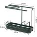 Draining Rack for Countertop Sponge Holder Stylish Sturdy Rustproof Durable Sponge Holder Rack for Kitchen Bathroom - Buy Online on GoSupps.com