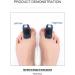 VEFSU Toe Stabilizer Support Splint for Curly, Hammer, and Curved Toes - Collagen Socks Included (One Size) - Buy Online on GoSupps.com