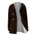 oelaio Womens Winter Coats Warm Sherpa Lined Parkas Jacket Thickened Outerwear with Fur Hood Plus Size Hooded Outerwear Coffee#17 Small