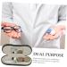 Dual-Use Glasses Case & Organizer | CAXUSD Glass Storage Box - Sunglasses & Eyeglasses Container (15.8x7.4cm) - Buy Online on GoSupps.com