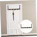 LABRIMP Cloth Hooks Door Hook Towel Hangers Backpack Hook Door Towel Hook Cloth Iron Door Back Hanger Home Page Wall 50X8cm Black - Buy Online on GoSupps.com
