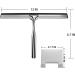 Freyry Shower Squeegee Stainless Steel Squeegee Shower Cleaner for Shower Doors Bathroom Window and Car Glass 12 Inches - Buy Online on GoSupps.com