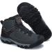 Mens Insulated Leather Hiking Boots - ASTERO Winter Outdoor Snow Shoes 11 A-gray - Buy Online on GoSupps.com