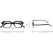 Gian Marco Venturi Unisex Sondrio Reading Glasses - Stylish Black Eyewear for Comfortable Reading - International Shipping Available - Buy Online on GoSupps.com