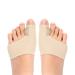 Valgus correction rail hallux valgus toe spreader toe separator set hallux valgus correction bandage 2 pair hallux valgus socks bunion corrector big toe strap for hallux valgus bunion beige/2 pairs