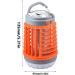 Buggs Zapper Outdoor LED UV Light Mosquitoes Zapper for Outdoor Indoor Waterproof Mosquitoes Killers Portable Solar and USB Charging Buggs Zapper for Home Camping Use Blue orange purple - Buy Online on GoSupps.com