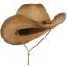 MG Outback Tea Stained Raffia Straw Hat - Natural Tea | One Size - Buy Online on GoSupps.com