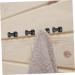 Hemobllo 4pcs Hooks Bathroom with Mounted Waterproof Home Premium Practical Mount Household Screws Towels 2.9X1.8CM Black - Buy Online on GoSupps.com