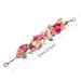 AWAYTR Flower Headband - Pink & Peach Pink Wedding Hair Wreath Crown for Women & Girls - Perfect for Wedding Parties - Buy Online on GoSupps.com