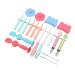 Baby Gas Reliever  Medicine Brushes Silicone Fine Workmanship 21Pcs Newborn Grooming Kit Nasal Aspirator Tweezers for Home