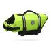 Vivaglory Ripstop Dogs Rescue vest For Small Medium Boat Dog Wallpage with improved buoyancy & visibility neon-yellow L: 63-78cm (chest circumference) neon yellow