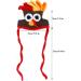 Legendog Cat Costume Turkey Hat Halloween Thanksgiving Party Handmade Crochet Pet Turkey Headgear Costume for Small Dog Kittens Brown - Buy Online on GoSupps.com