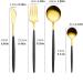 Cutlery Sets Strong and Durable Cutlery Sets 4 Piece Hand Washable Reusable Perfect for Any Occassion Kitchenware (Size : Black) - Buy Online on GoSupps.com