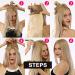 One Piece Wire In Hair Extensions - No Clip No Glue - Invisible Extension Straight Hairpiece String Heat-Resistant For Women Ladies 20" Inch/50CM Dark Red  - Buy Online on GoSupps.com