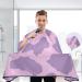 Waterproof Barber Cape - Purple Cow Spot & Cheetah Hair Cutting Bib for Men & Women | Unisex Hairdresser Capes - Buy Online on GoSupps.com