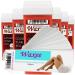 6x 100ml roll-on wax roller wax cartridge refill + 100 waxing strips from UK brand Waxee! Golden Pearl Red.