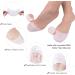 Soft Silicone Gel Toe Protectors - 2 Pairs, Metatarsal Pads with Forefoot Cushion for Ballet, Pointe, High Heels - 4 PCS - Buy Online on GoSupps.com