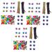 Lurrose 2100 Pcs Diy Twist Stick Glue Eyes Fur Ball Set Stuffed Toy Diy Toys Toddler Cleaners Craft Assorted Colorx3pcs 30X0.5CMx3pcs
