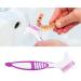 Premium 2-Piece Denture Brush Set for Travel - Ideal Denture Toothbrush for Home & On-the-Go - Buy Online on GoSupps.com