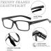 Suertree 3 Pack Reading Glasses - 1.5x Hinge Design Visual Aid for Men & Women - Stylish & Durable Optical Glasses - Buy Online on GoSupps.com