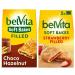 Breakfast Biscuit Bundle with Belvita Soft Filled Chocolate Hazelnut Breakfast Biscuits 250g and Soft Filled Strawberry 250g (2 Pack)
