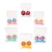 Partykindom 6st care box contact lens pen Contact lens organizer travel lens case contact lens applicator contact lens container travel glasses frame mini box plastic
