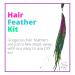 Tie Dye Rooster Feather Hair Extensions - 20 Long Thin Individual Feathers by Feather Lily - Buy Online on GoSupps.com